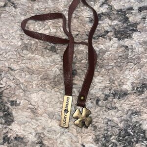 Lucky Brand Brown Leather purse charm